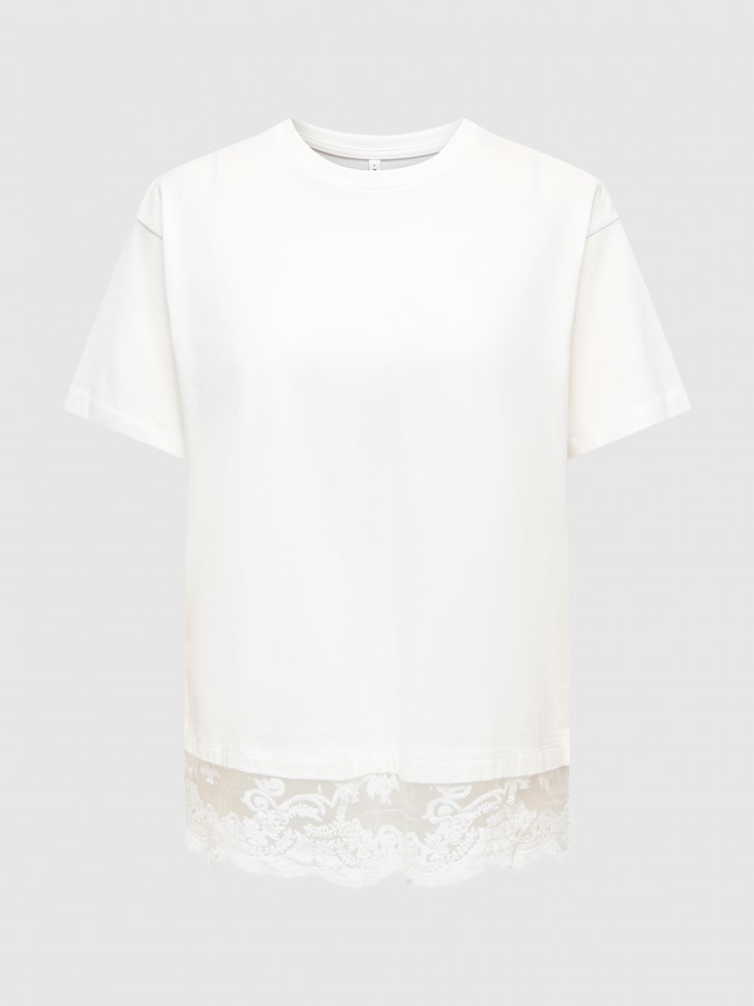 Camiseta Mujer Blanco Only