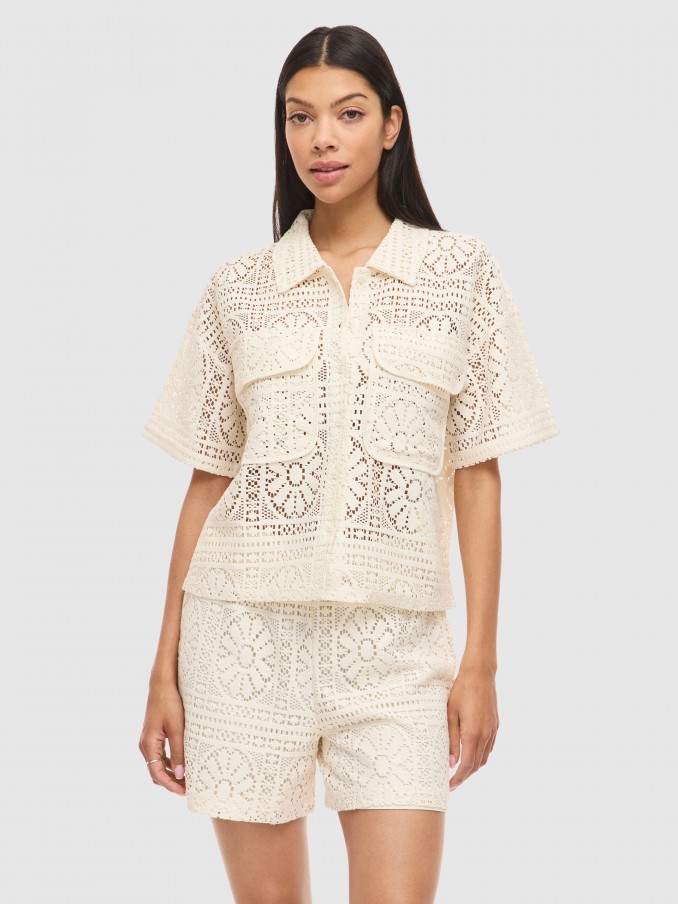 Shirt Woman Cream Vila