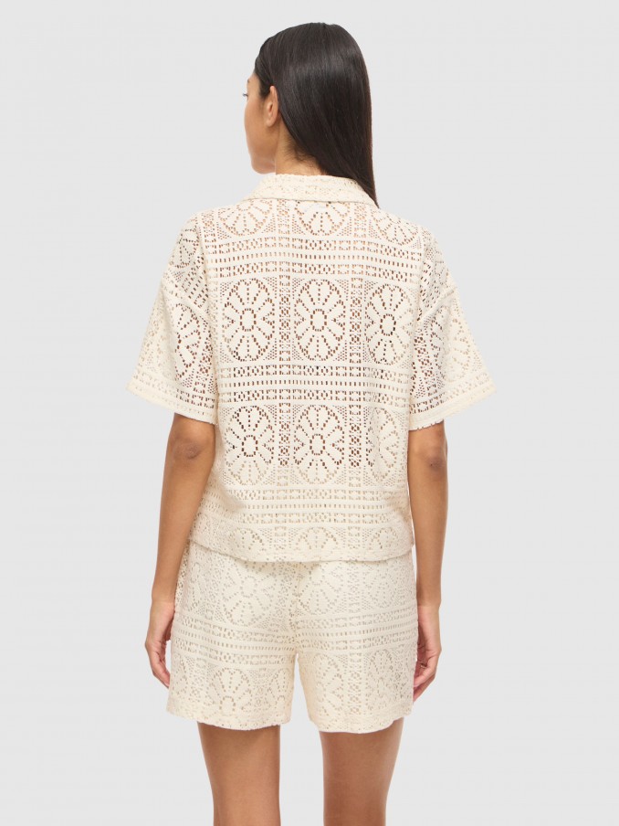 Shirt Woman Cream Vila