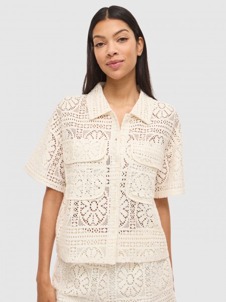 Camisa Vila Mulher Vimerinda 2/4 Shirt/vol