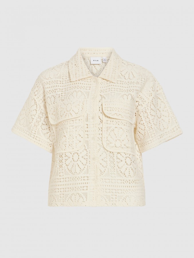 Shirt Woman Cream Vila