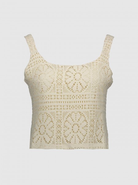 Shirt Woman Cream Vila Shirt Woman Cream Vila