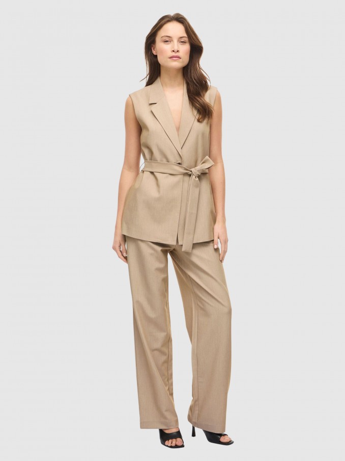 Vest Woman Beige Vila