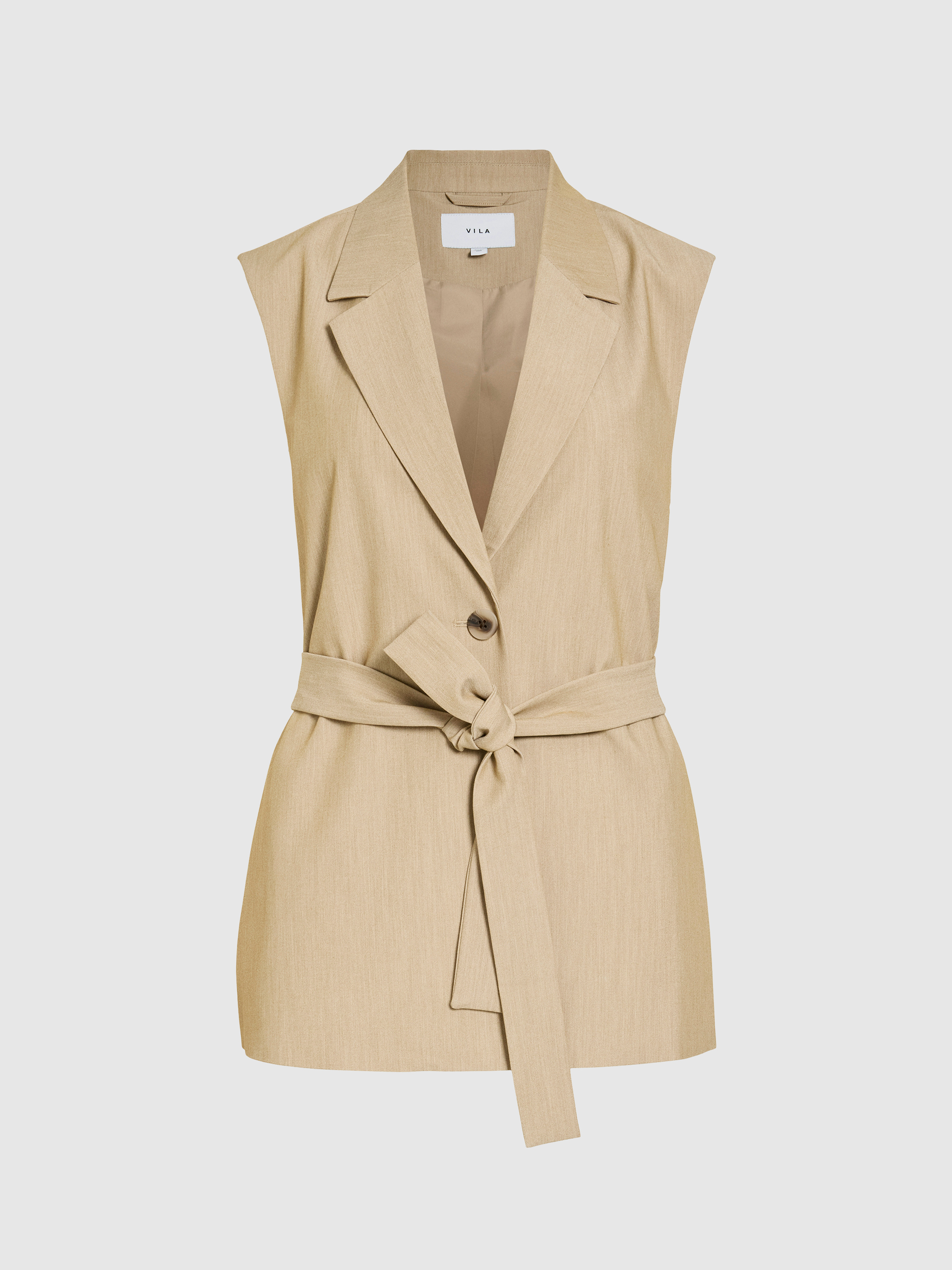 Vest Woman Beige Vila
