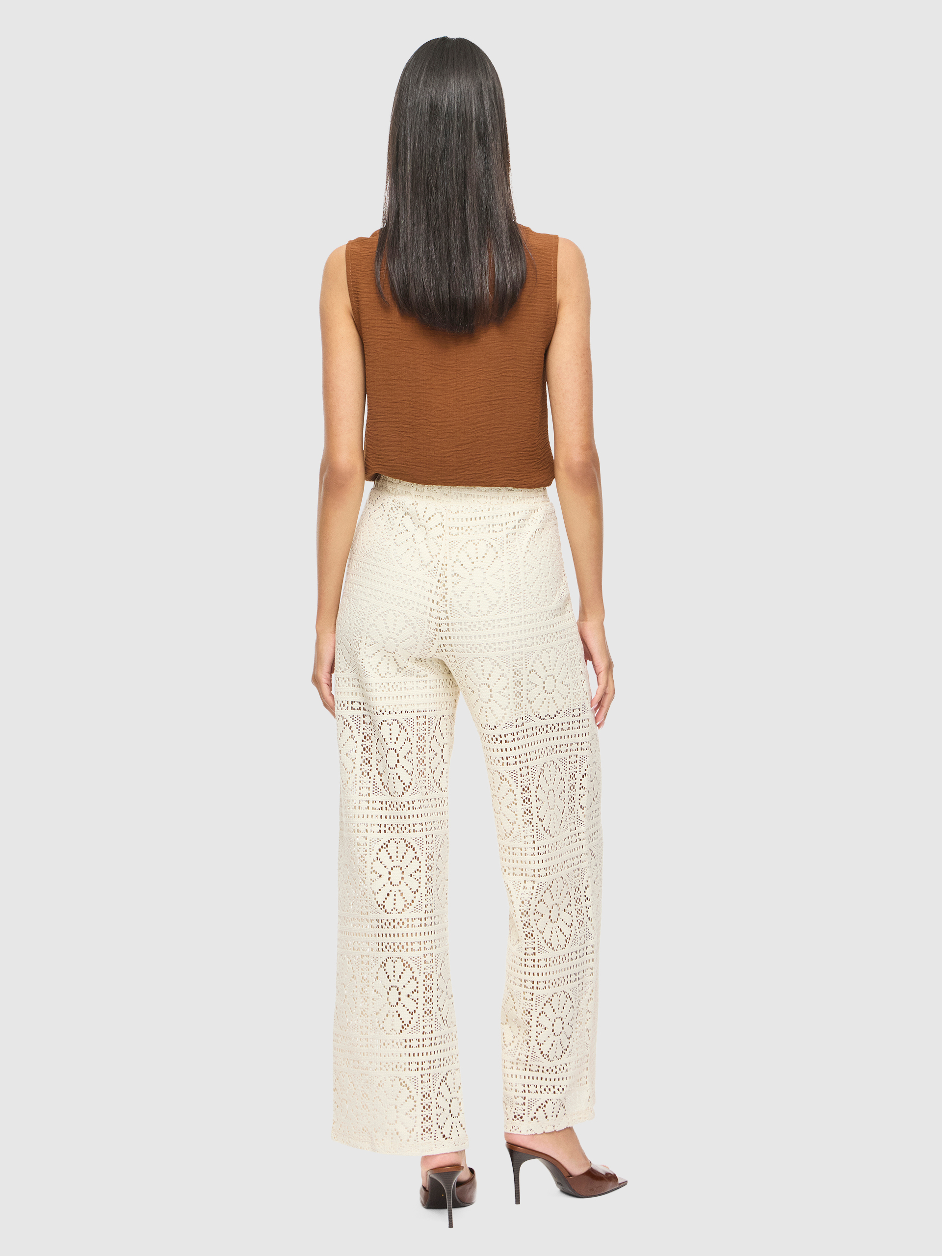 Pants Woman Cream Vila