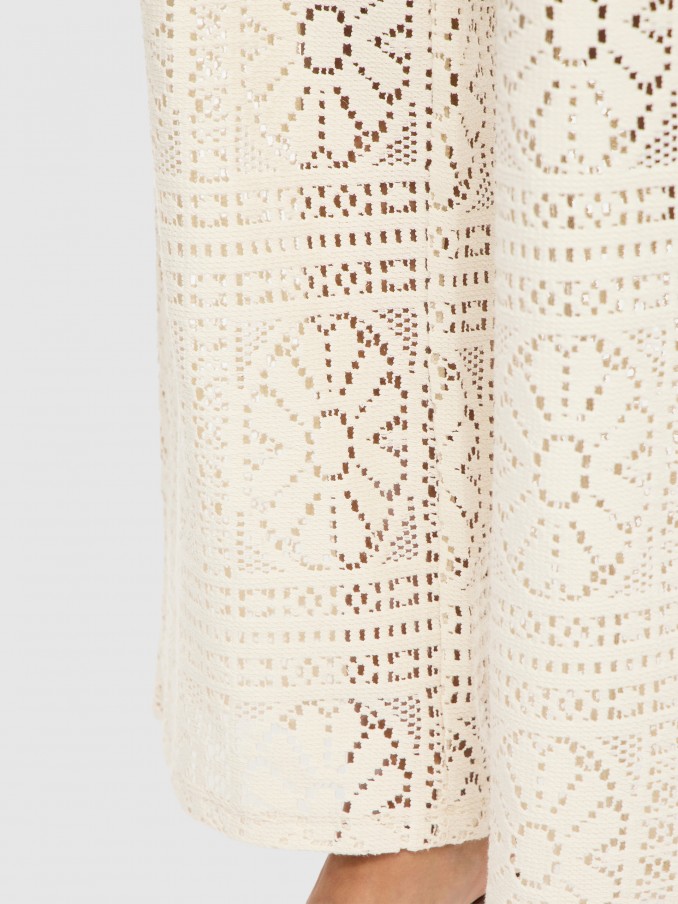 Pants Woman Cream Vila