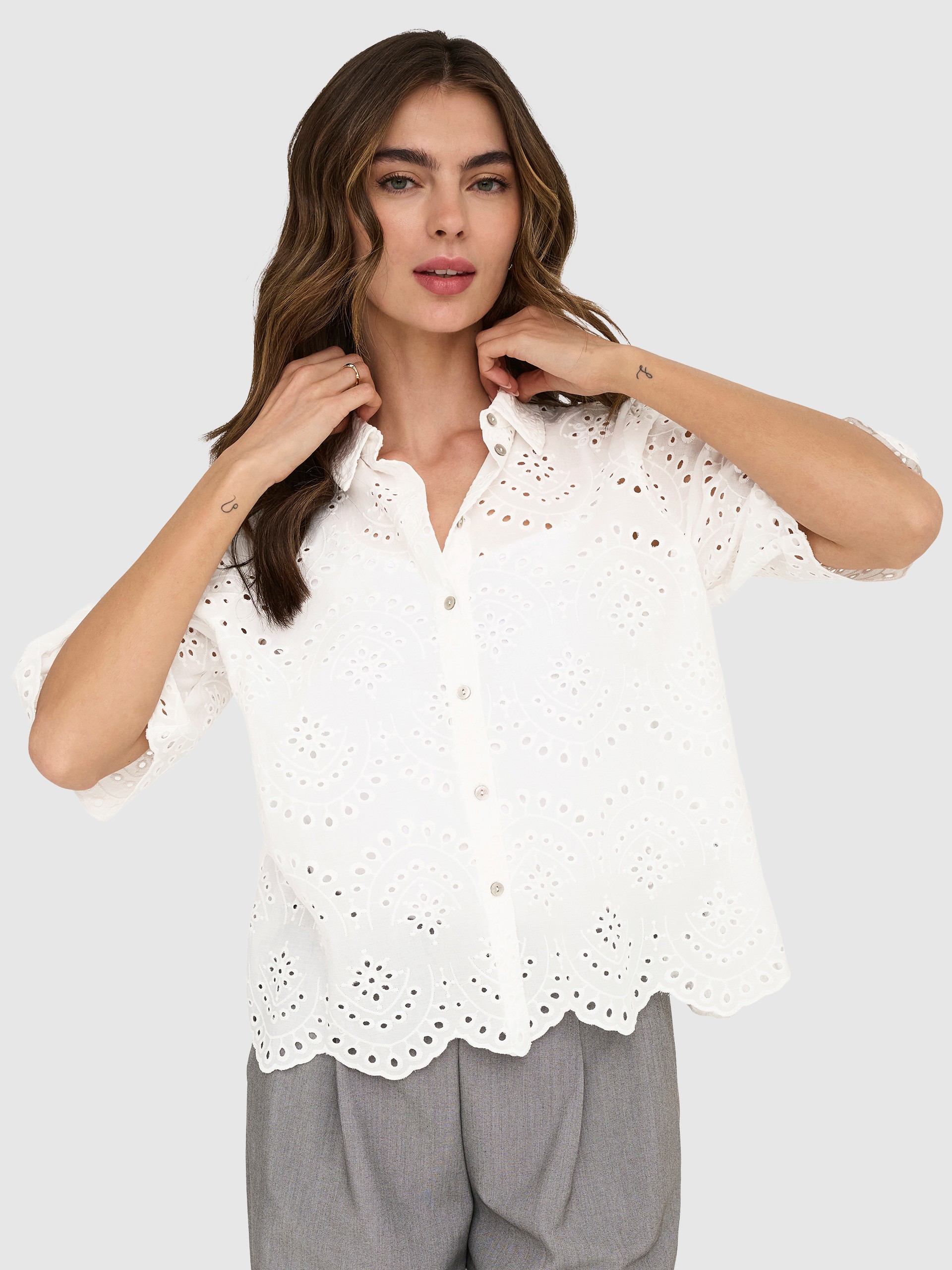 Camisa Mujer Blanco Only