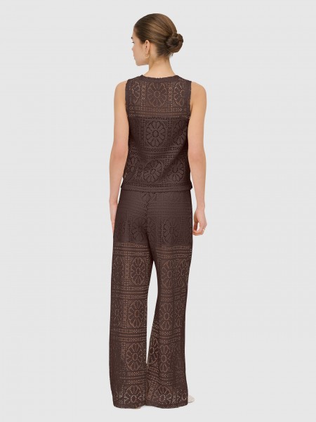 Pants Woman Brown Only Pants Woman Brown Only