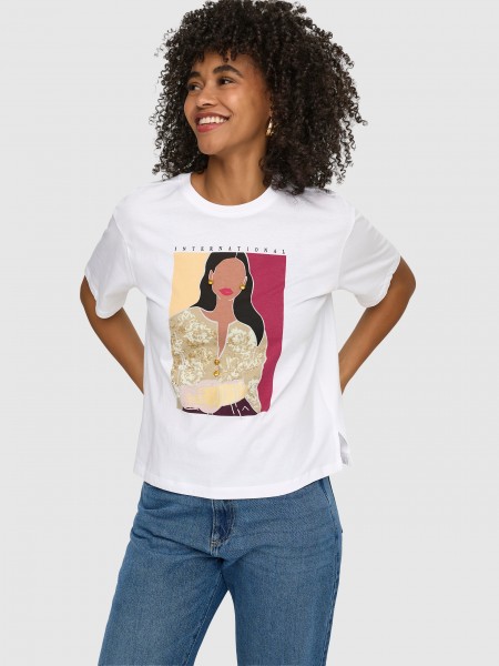 T-Shirt Only Mulher Susan