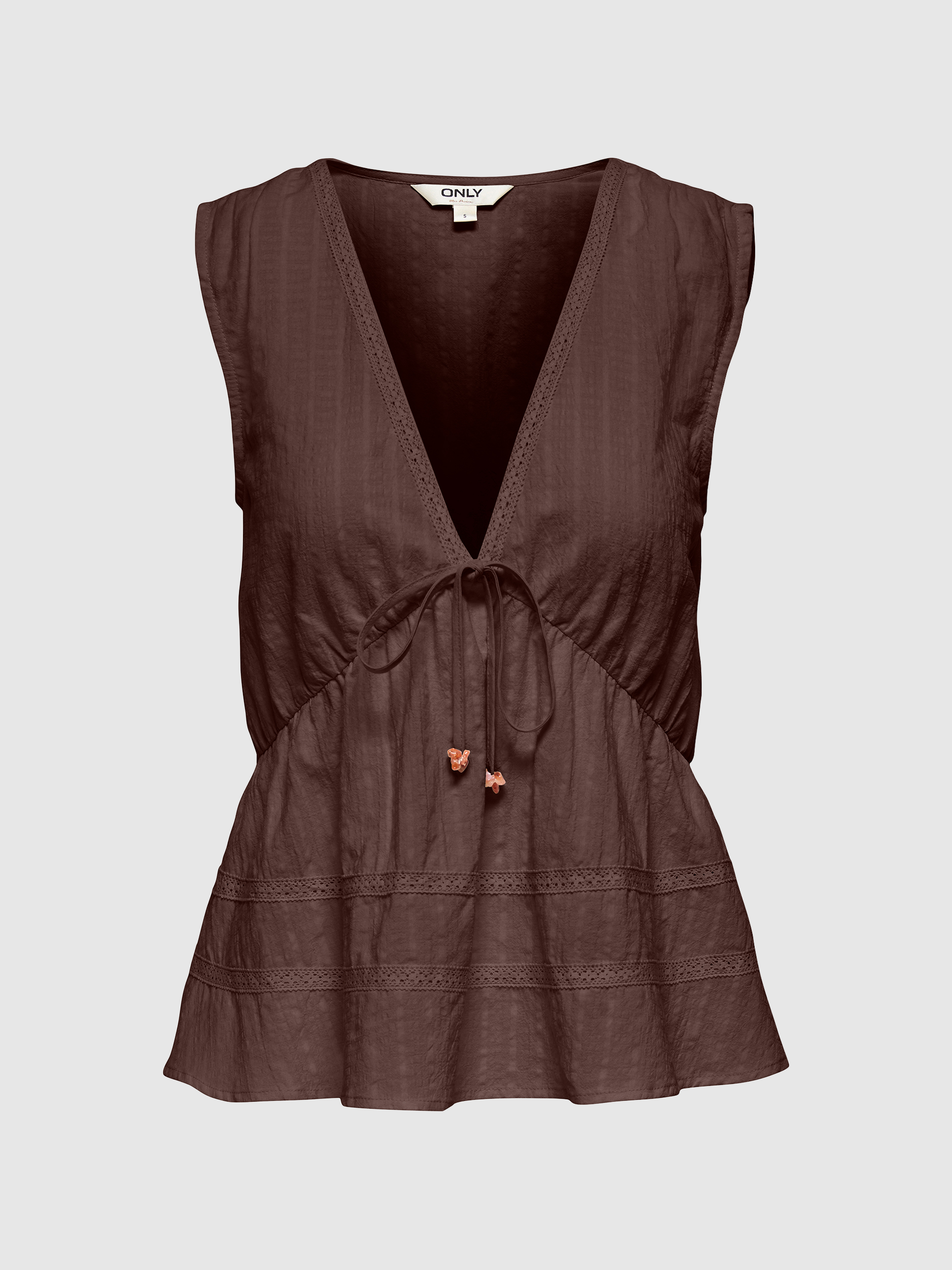 Blusa Mujer Marrón Only