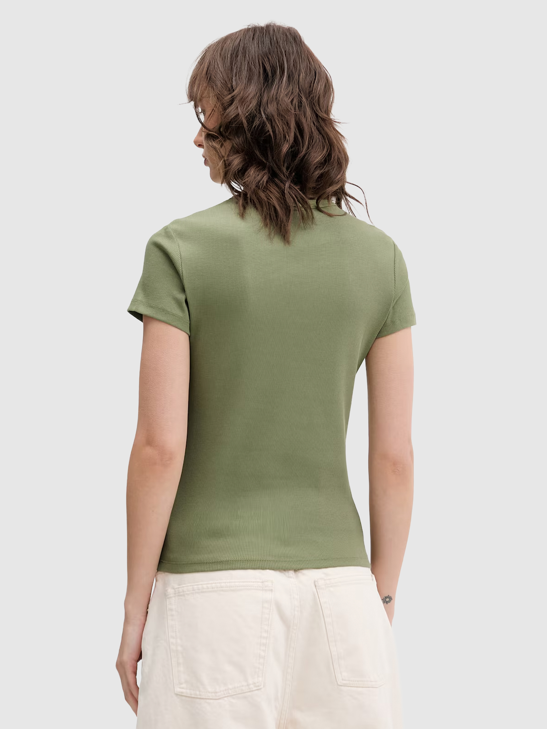 T-Shirt Woman Green Tommy Jeans
