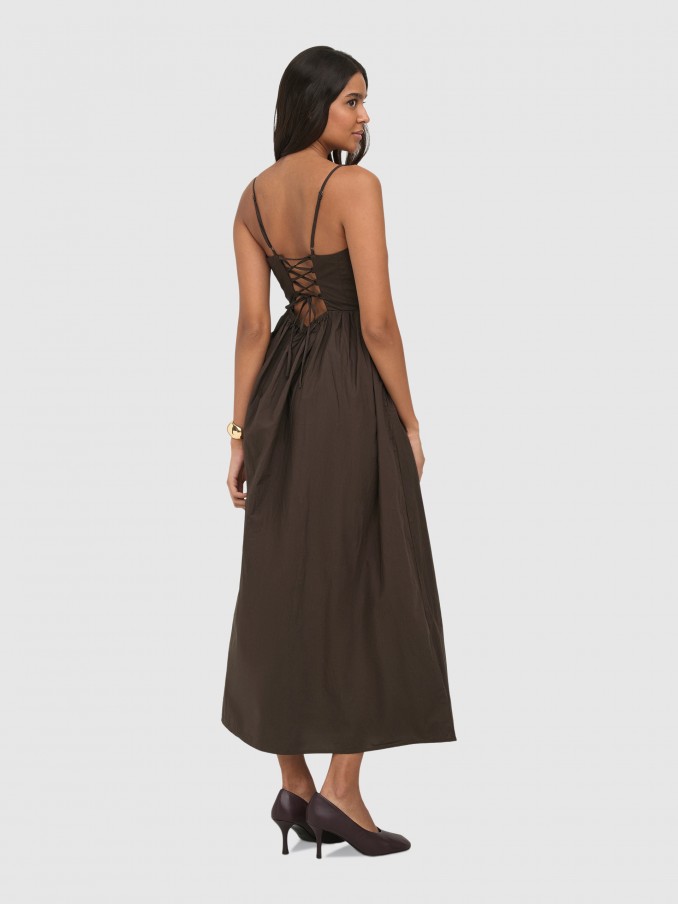 Dress Woman Brown Only