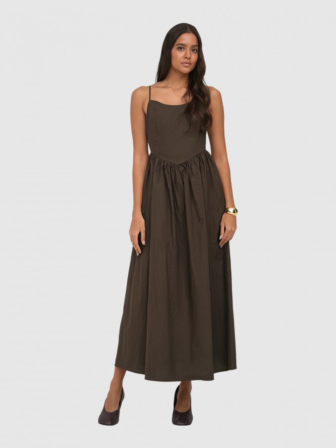 Dress Woman Brown Only