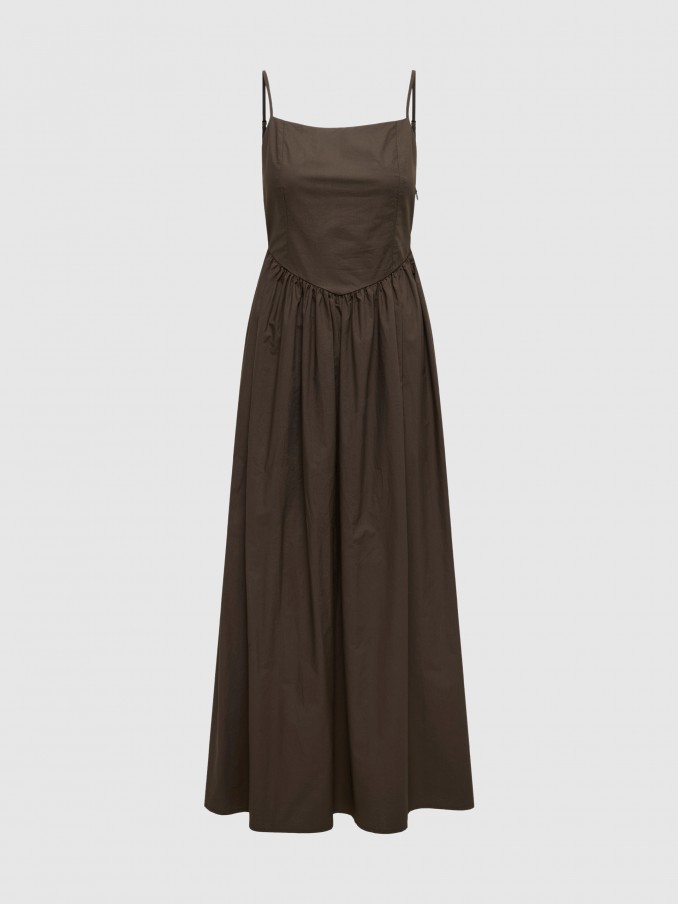 Dress Woman Brown Only