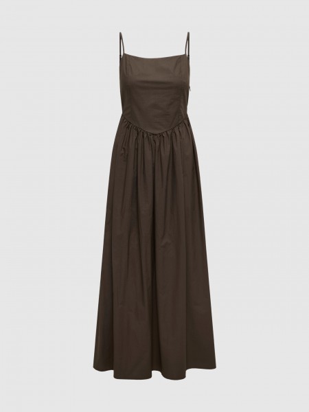 Dress Woman Brown Only