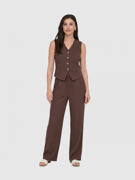 Pants Woman Brown Only Pants Woman Brown Only