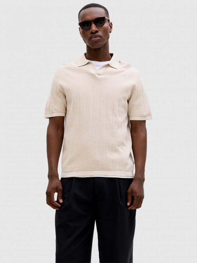 Polo Shirt Man Cream Jack & Jones
