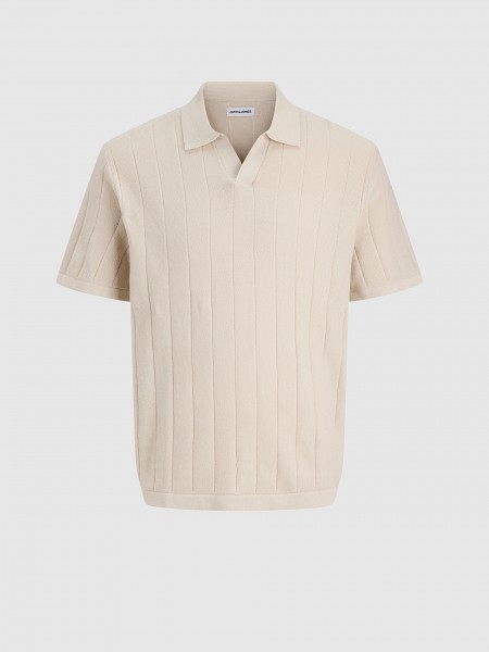 Polo Shirt Man Cream Jack & Jones