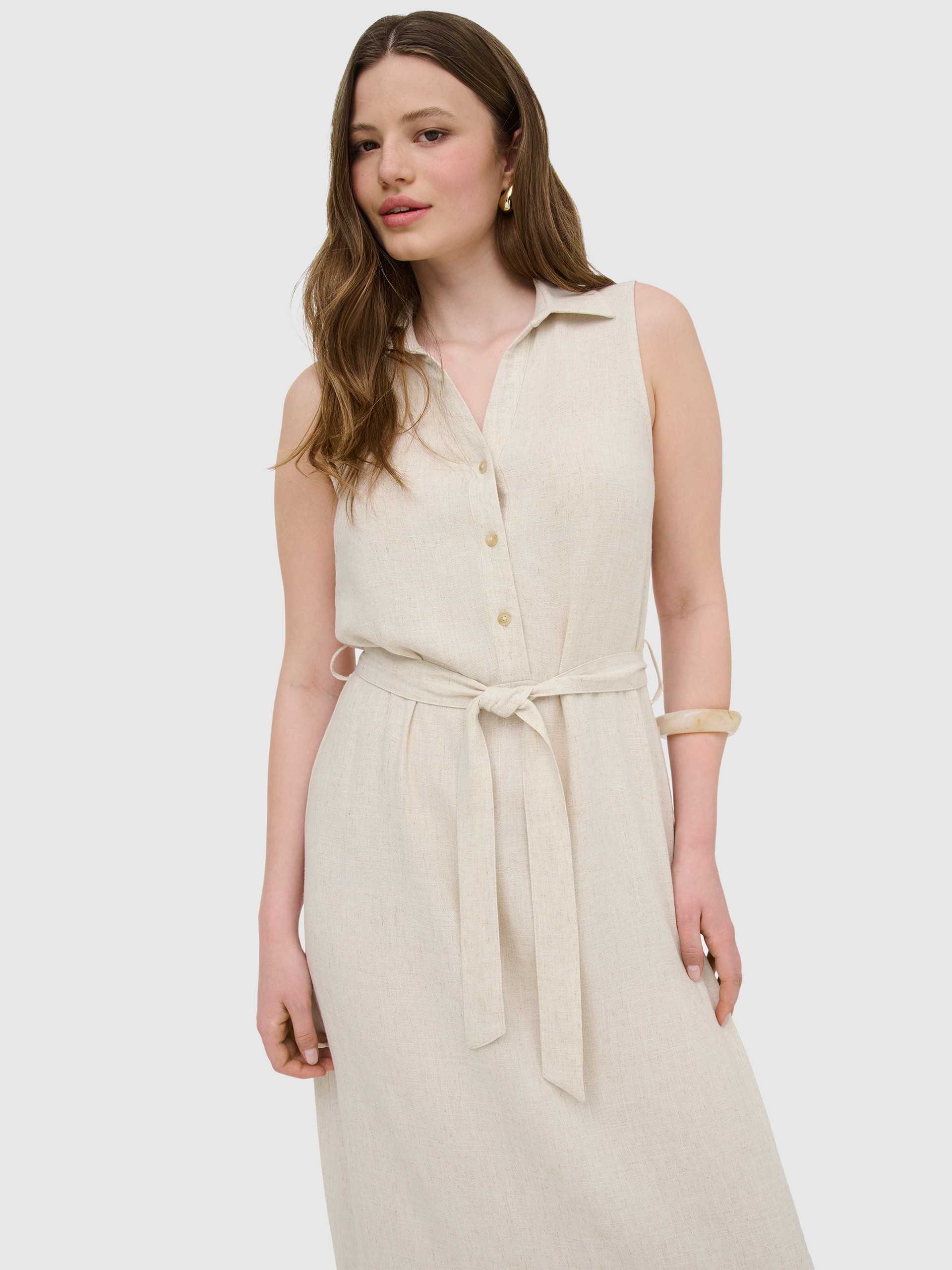 Dress Woman Beige Only