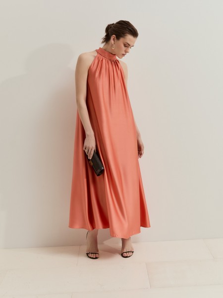 Vestido Mujer Naranja Lion Of Porches Vestido Mujer Naranja Lion Of Porches