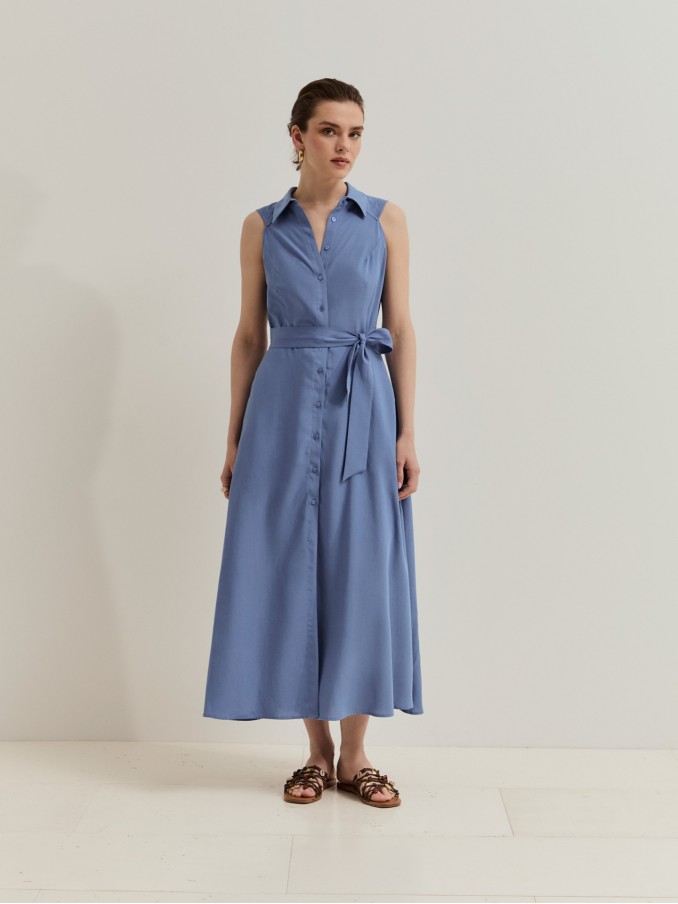 Vestido Mujer Azul Lion Of Porches