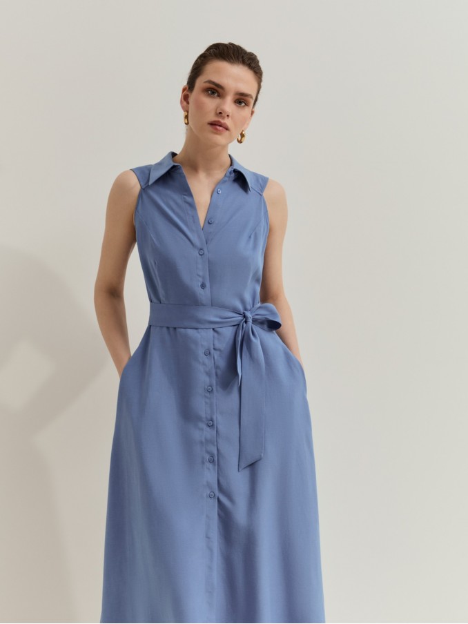 Vestido Mujer Azul Lion Of Porches