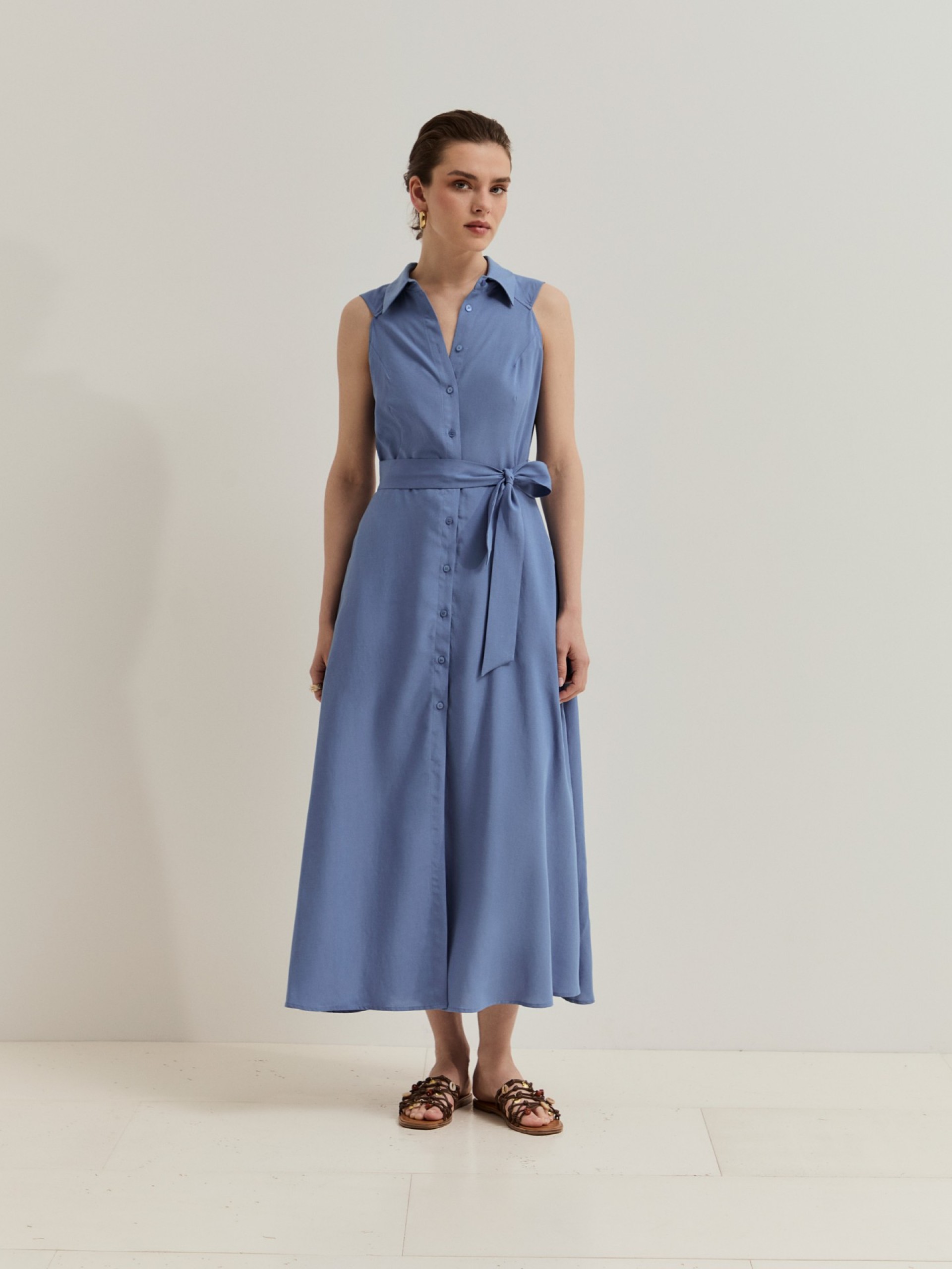 Vestido Mujer Azul Lion Of Porches