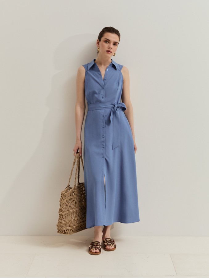 Vestido Mujer Azul Lion Of Porches