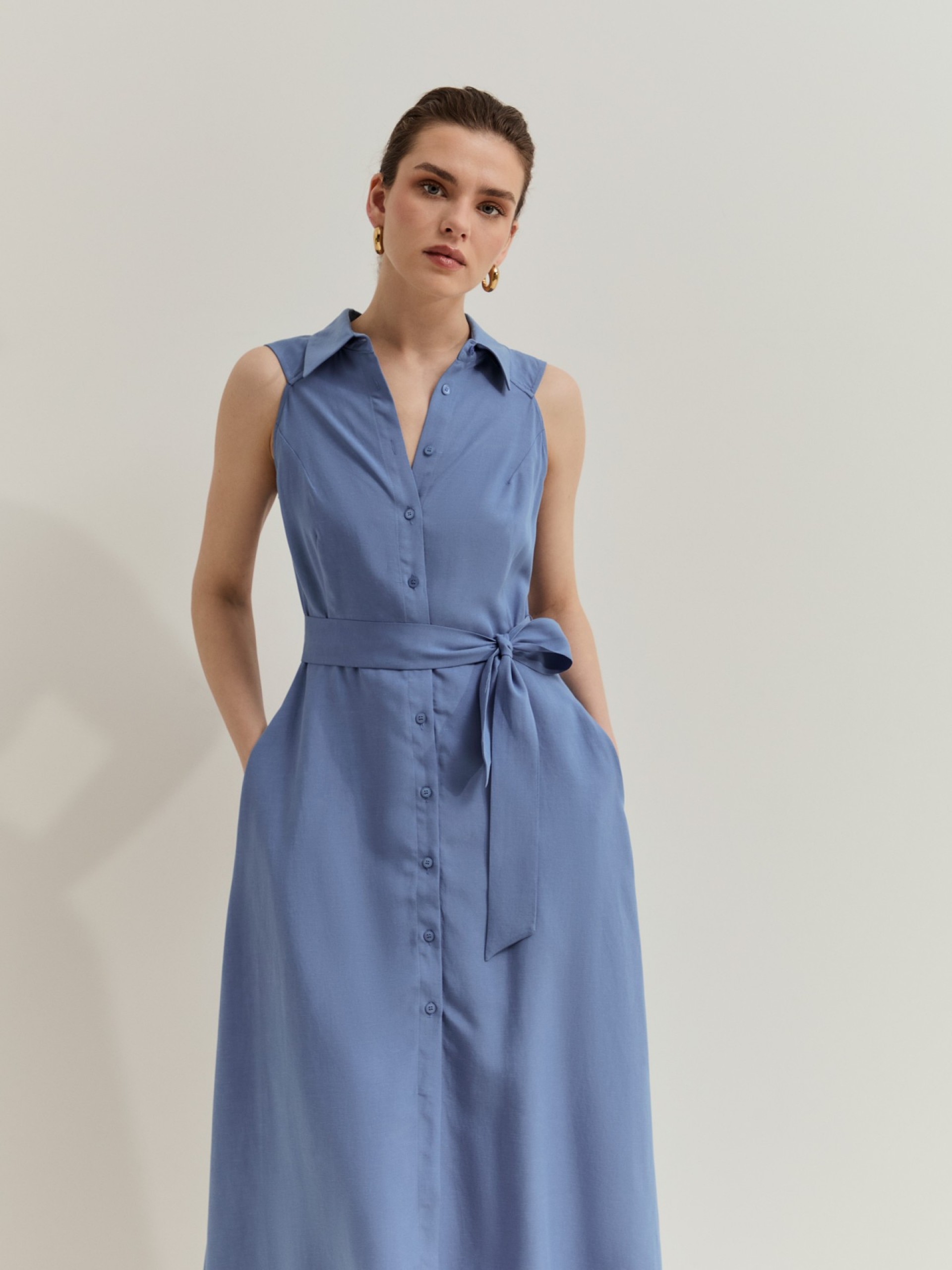 Vestido Mujer Azul Lion Of Porches
