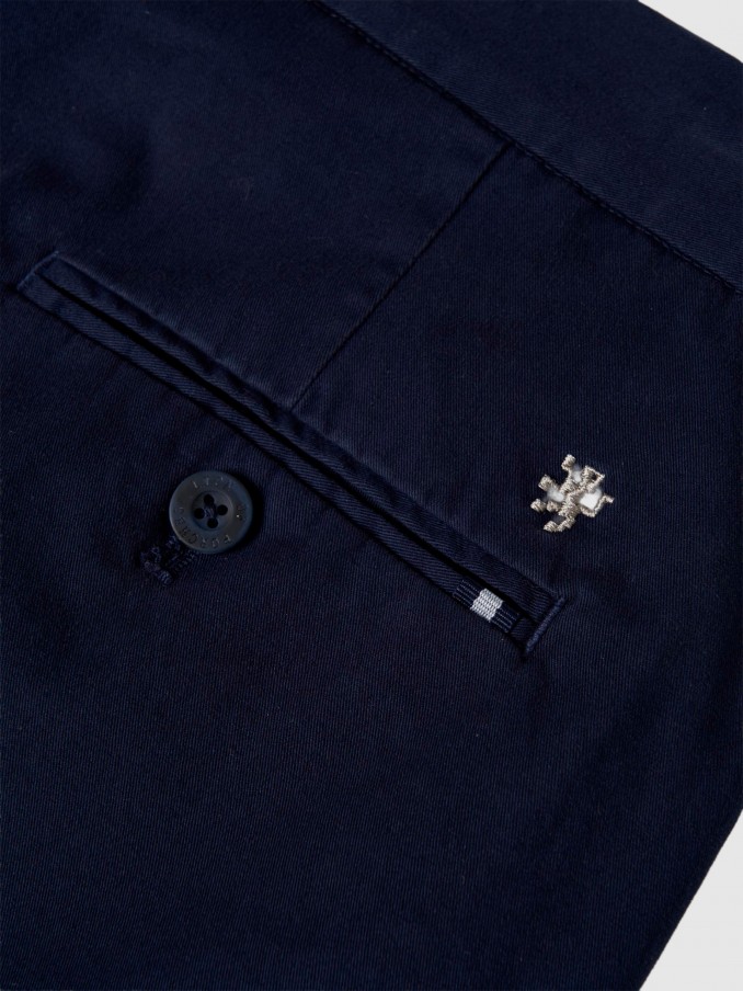 Shorts Man Navy Blue Lion Of Porches