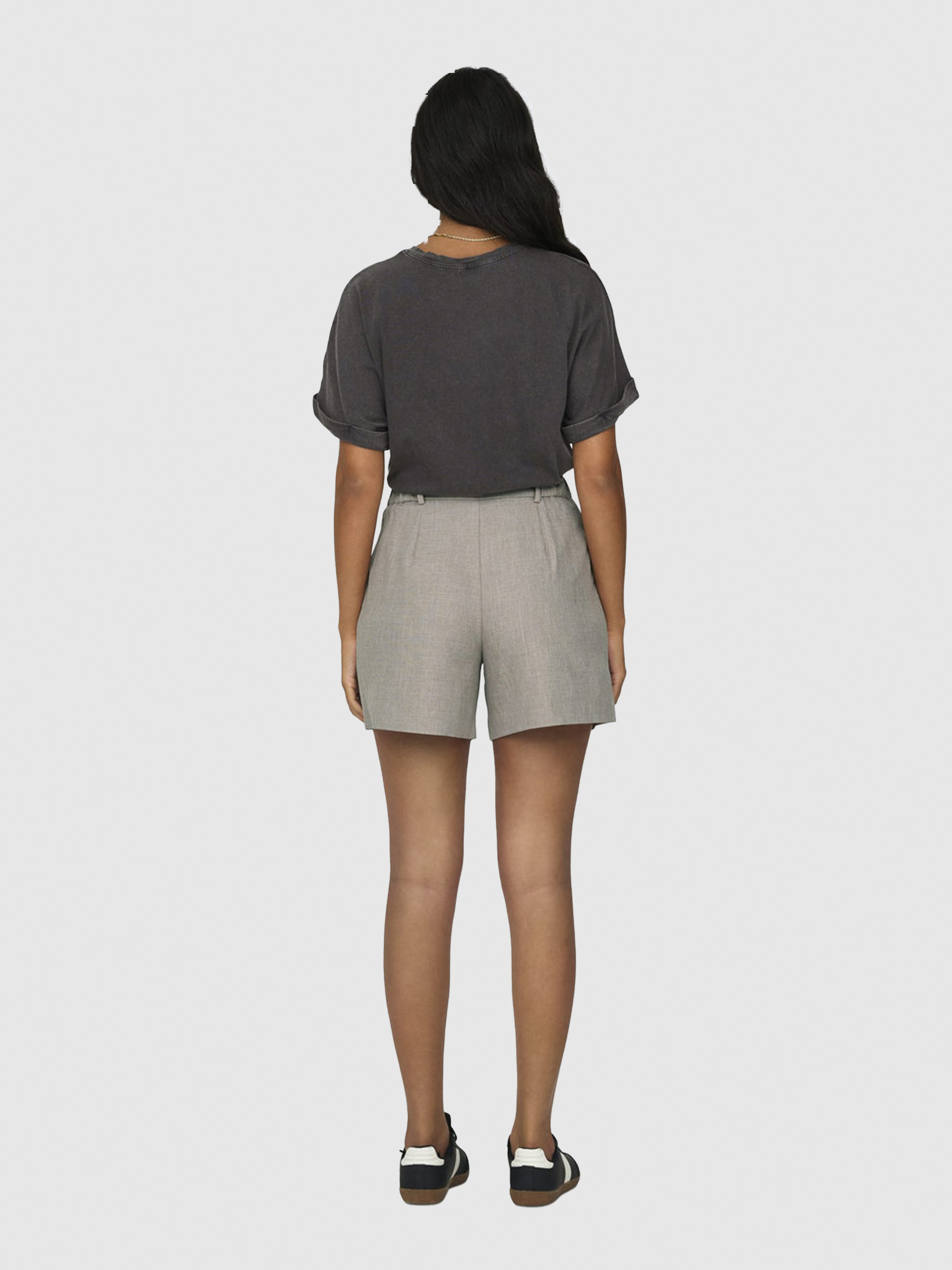 Shorts Woman Beige Only