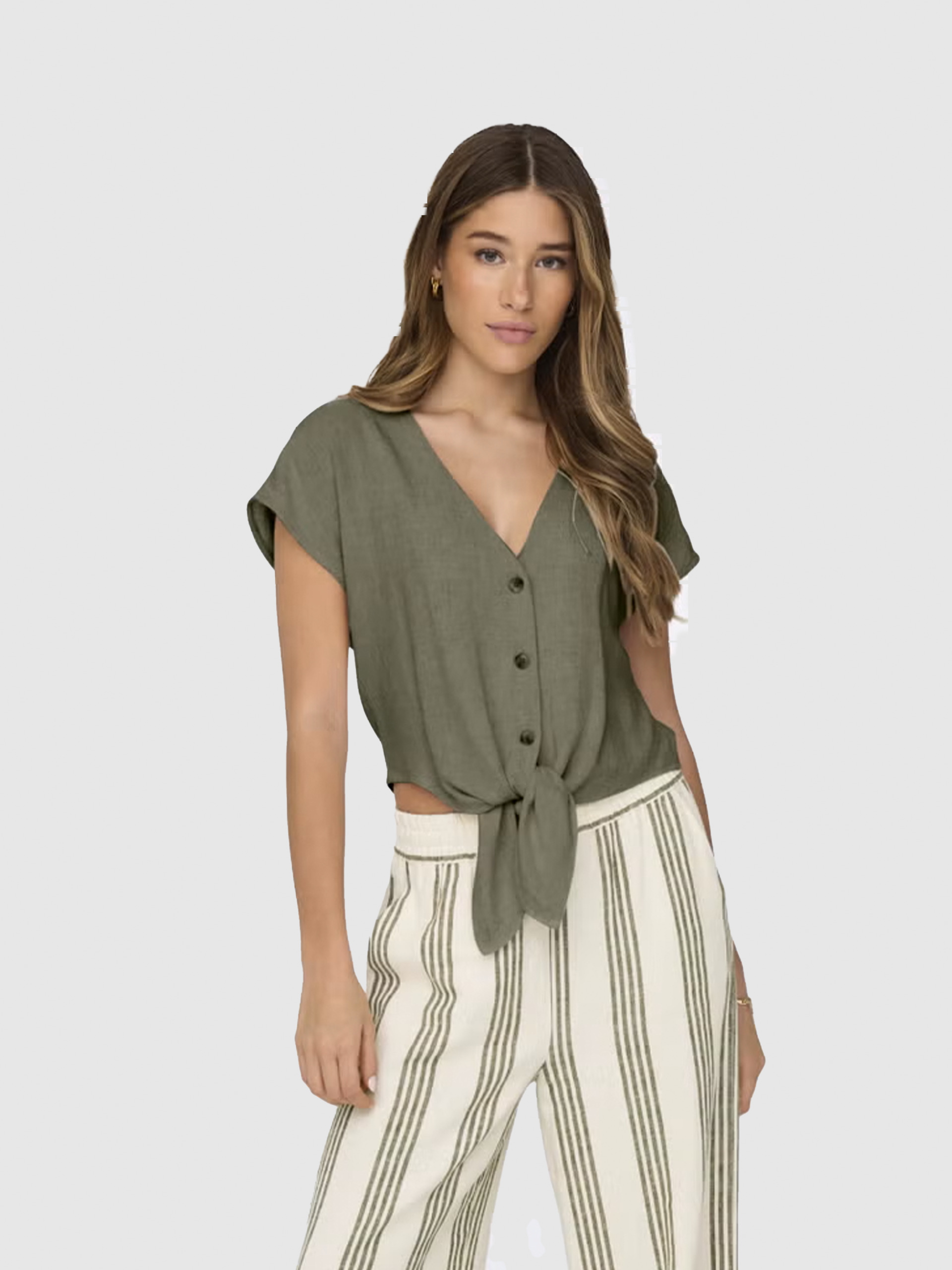 Camisa Mujer Verde Only