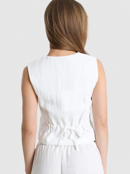 Vest Woman White Only Vest Woman White Only