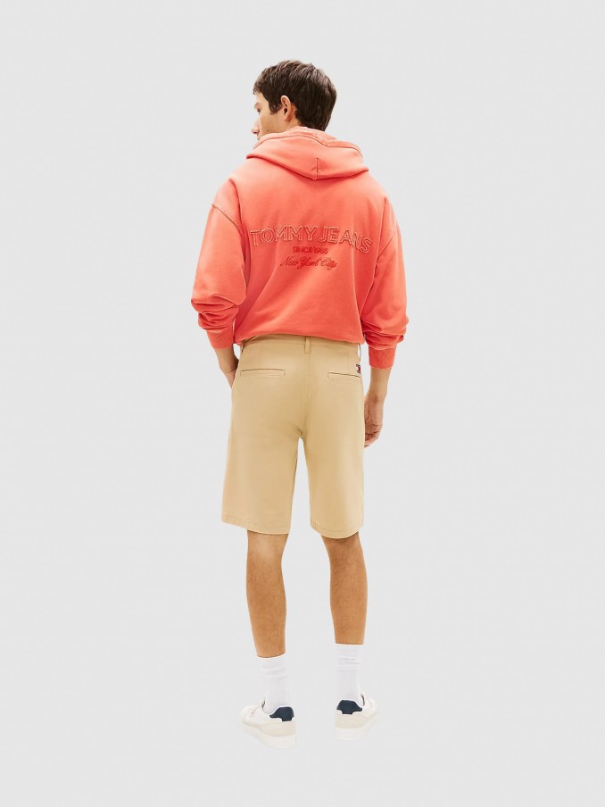 Pantalones Cortos Hombre Beige Tommy Jeans