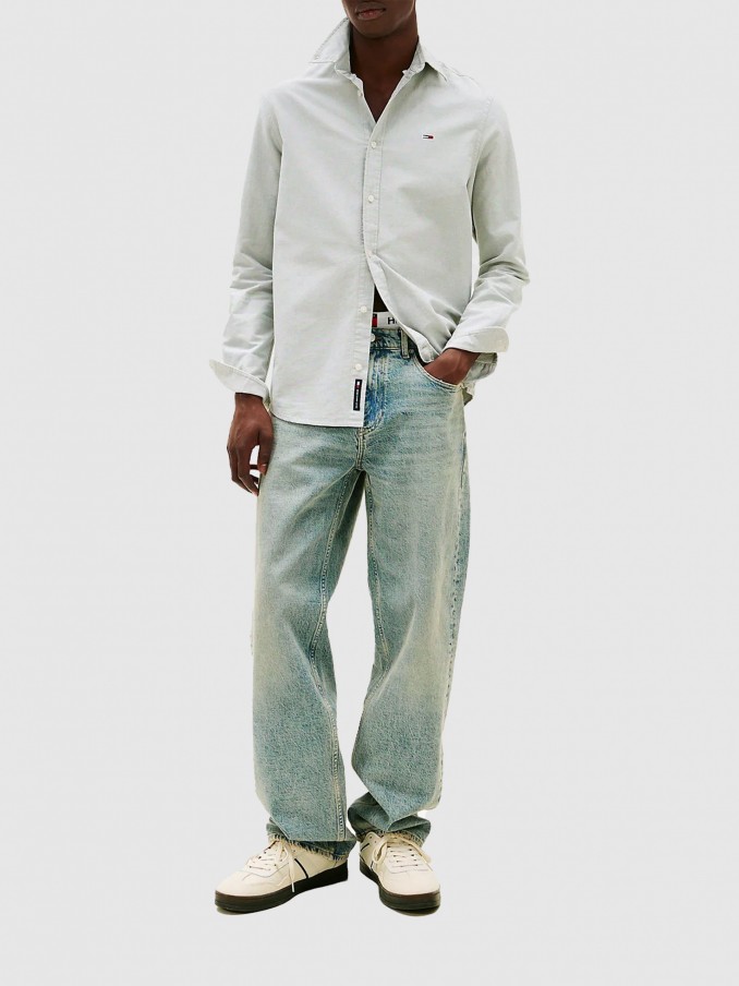 Shirt Man Green Tommy Jeans