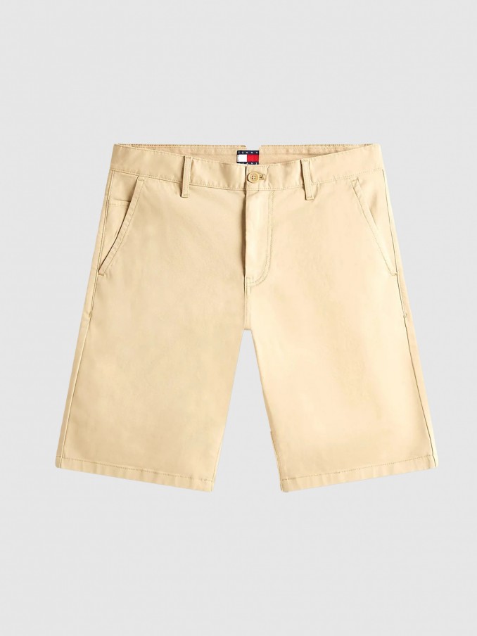 Pantalones Cortos Hombre Beige Tommy Jeans