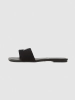 Chinelo Mulher Calvin Klein Square Flat Sndl Canvas Hw Chinelo Mulher Calvin Klein Square Flat Sndl Canvas Hw