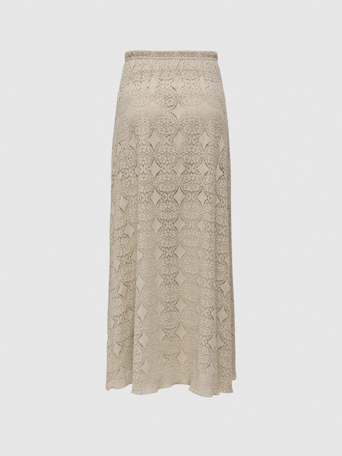 Falda Mujer Beige Only