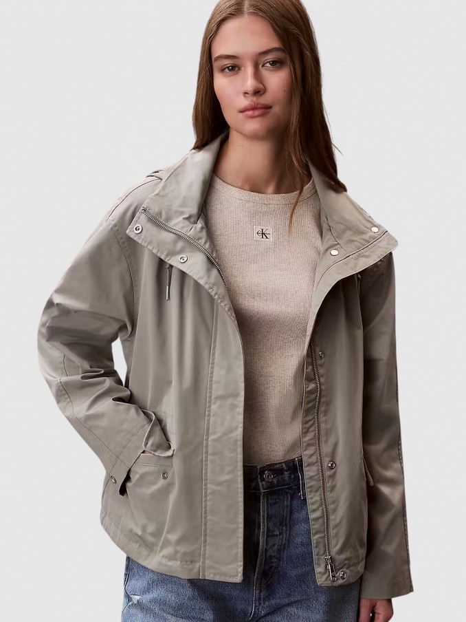 Casaco Calvin Klein Mulher Short Transitional Tech Jacket