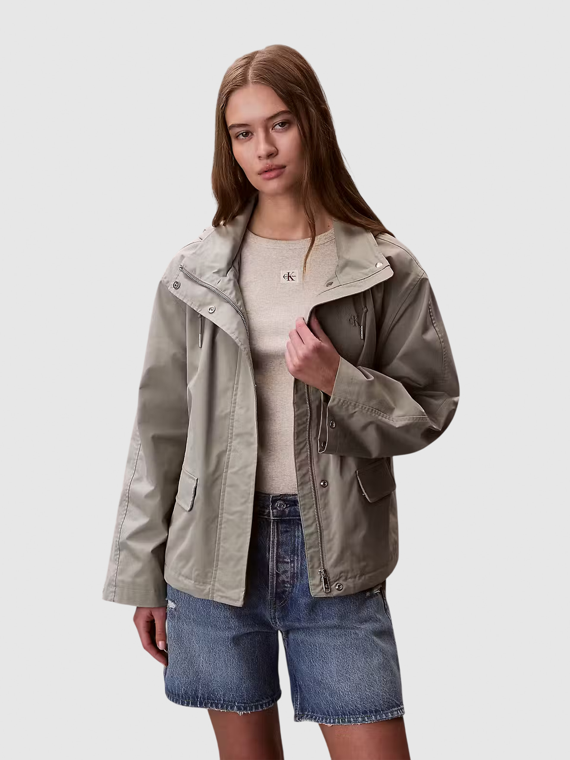 Casaco Calvin Klein Mulher Short Transitional Tech Jacket