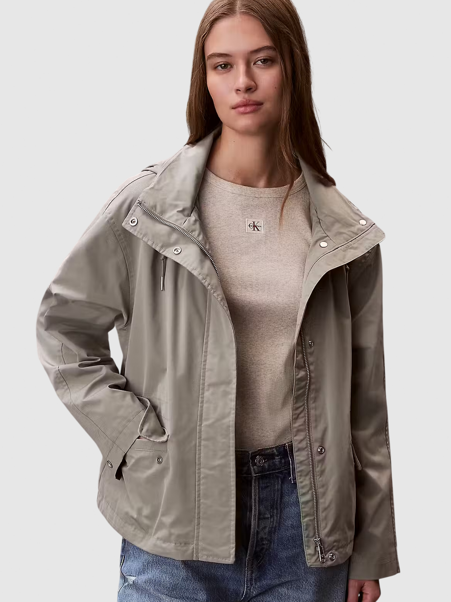 Casaco Calvin Klein Mulher Short Transitional Tech Jacket