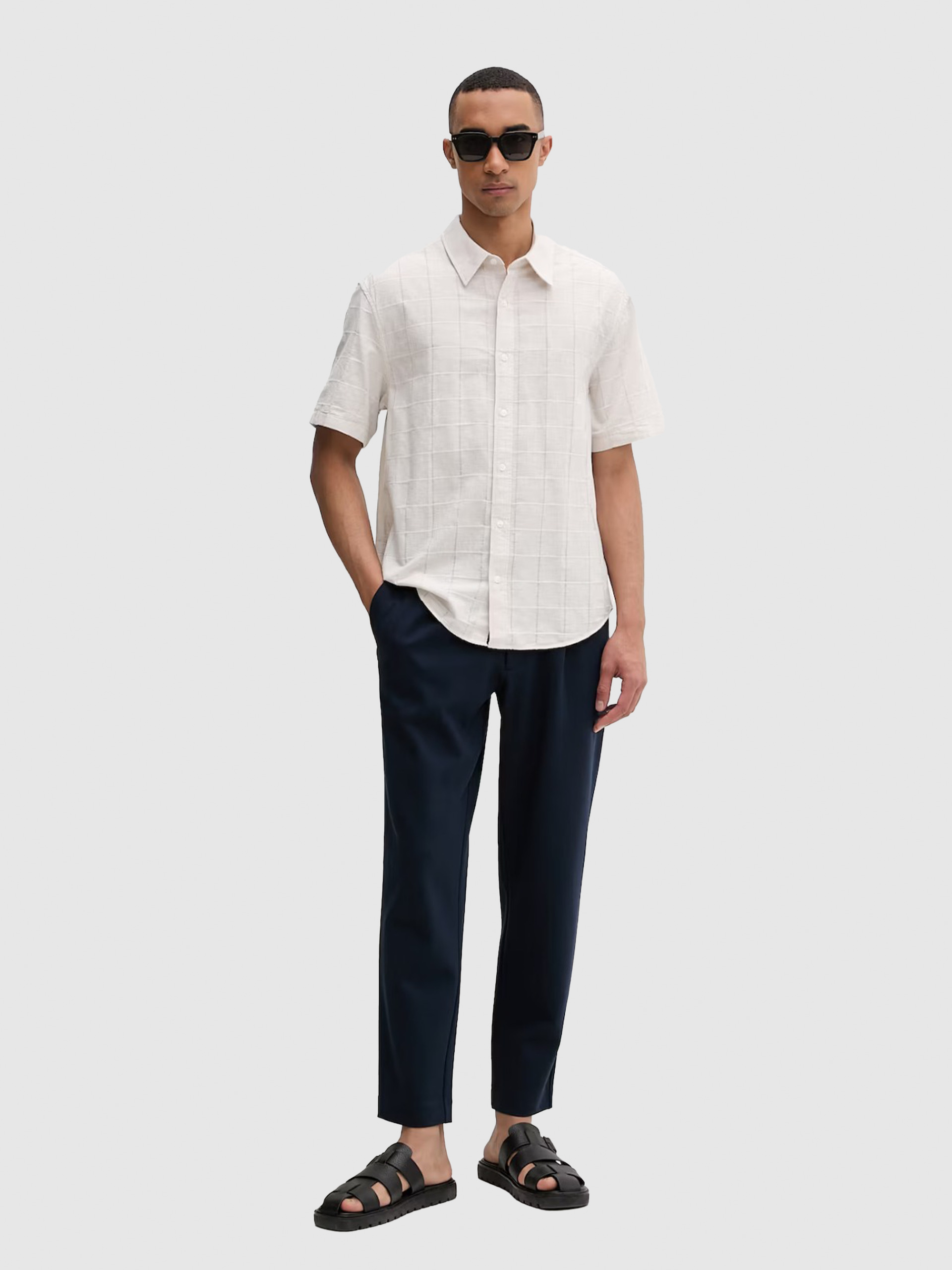 Camisa Hombre Blanco Calvin Klein