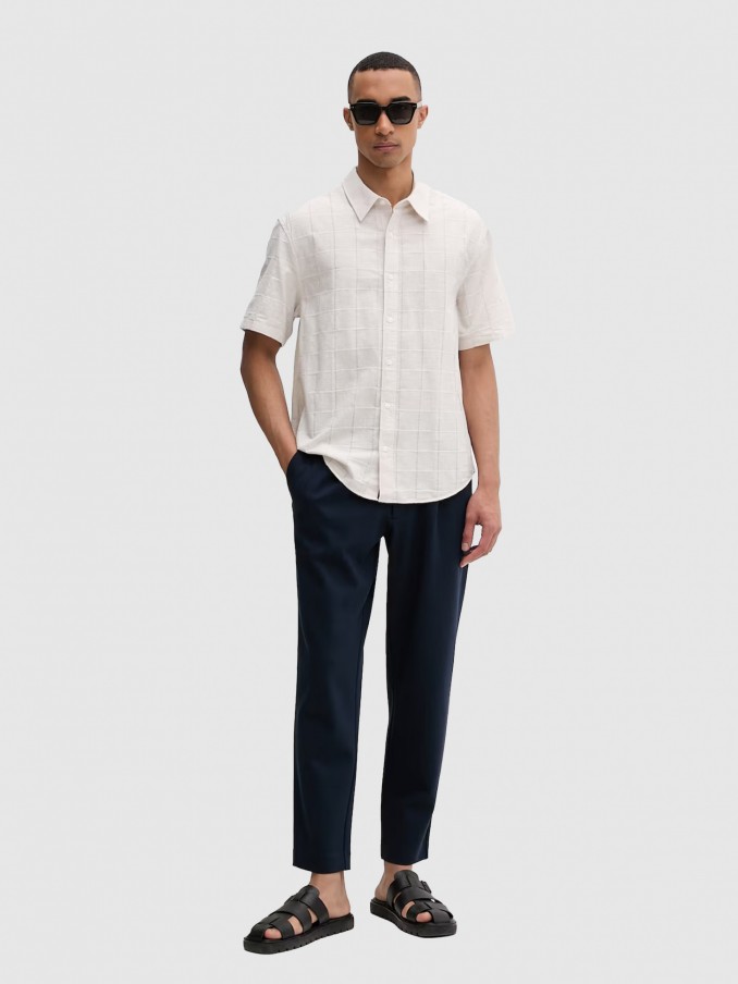 Camisa Hombre Blanco Calvin Klein
