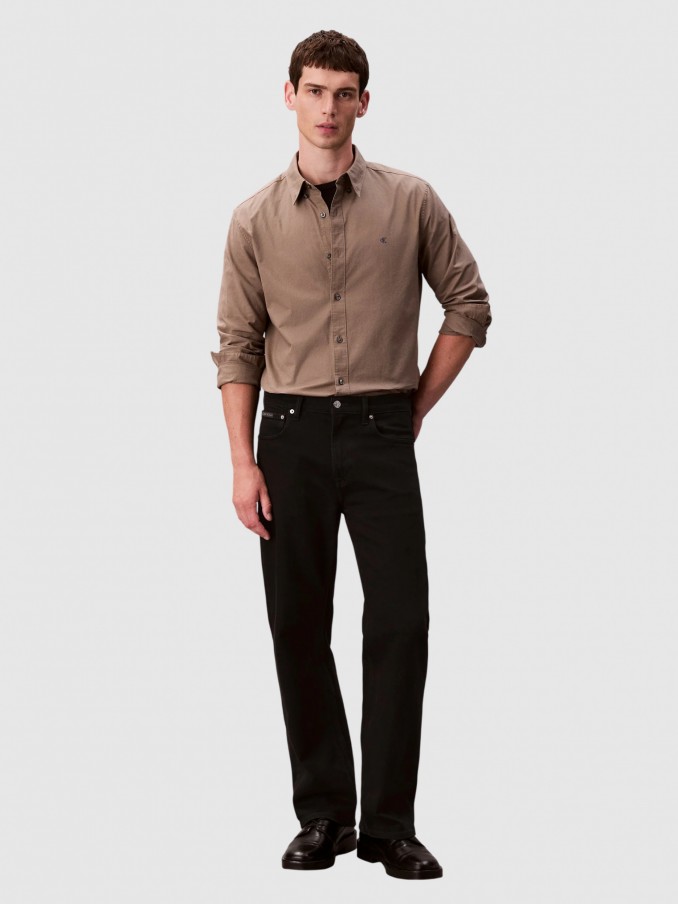 Shirt Man Green Calvin Klein