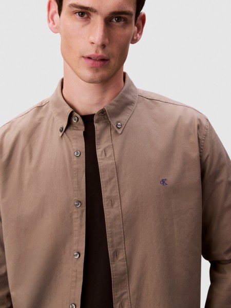 Camisa Hombre Verde Calvin Klein