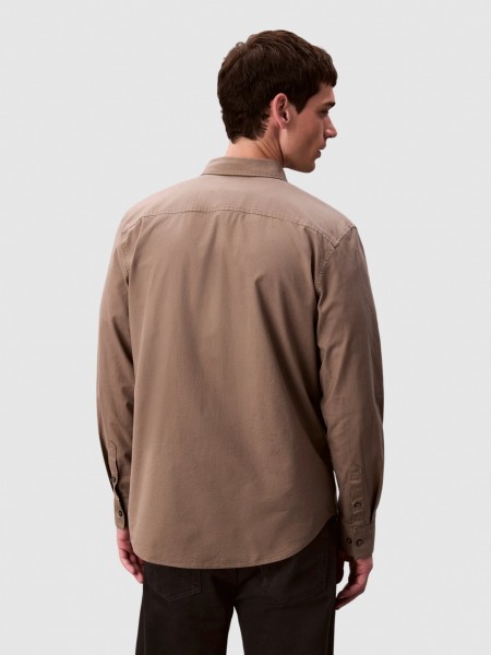Camisa Hombre Verde Calvin Klein