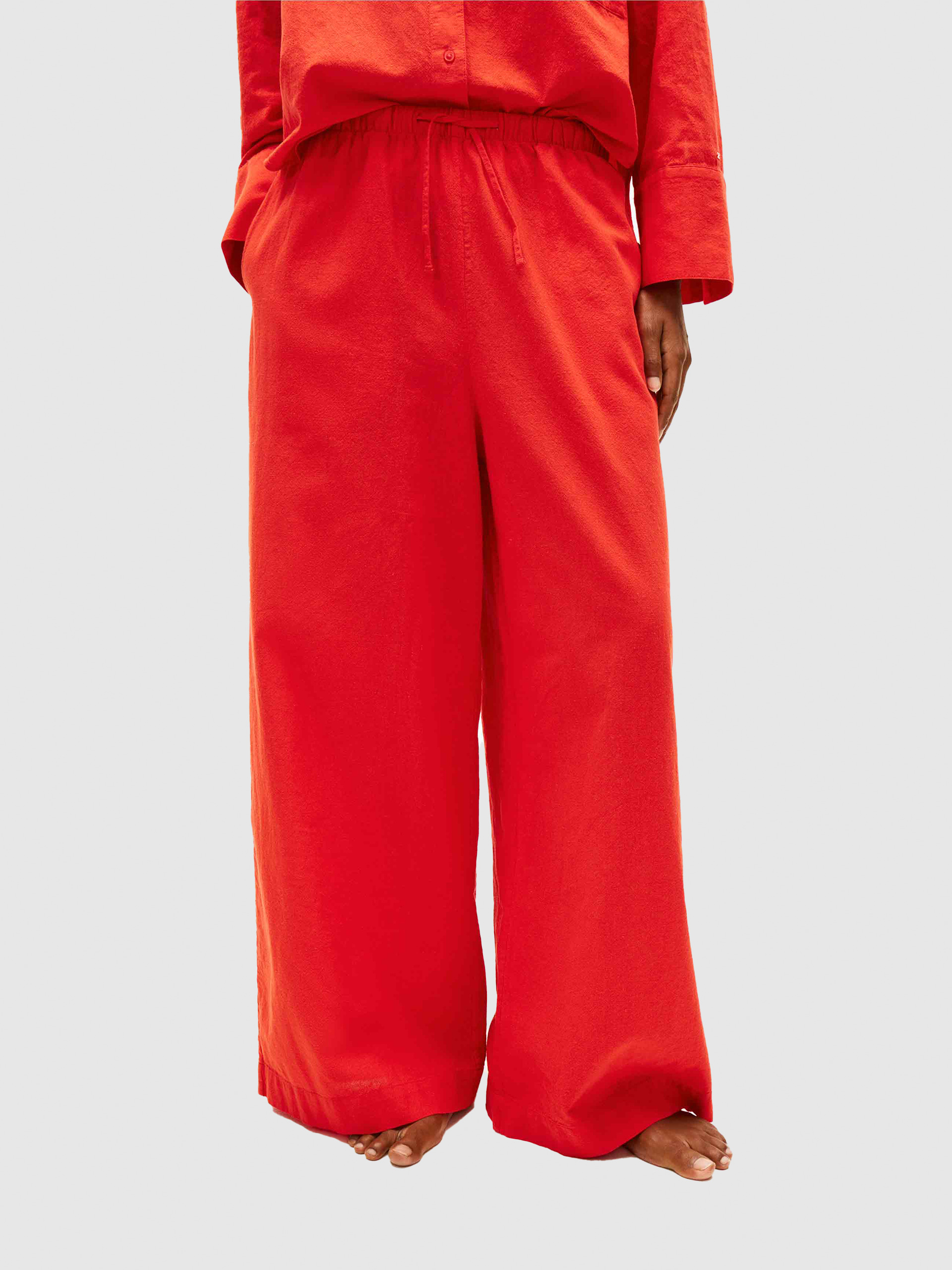 Pants Woman Red Tommy Hilfiger