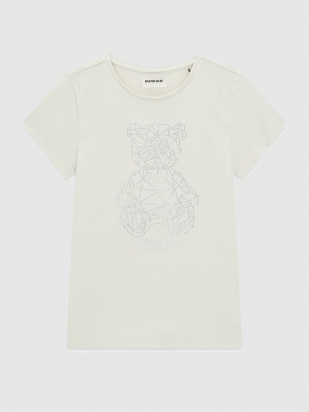 T-Shirt Guess Mulher Romy Ss Cn T-Shirt