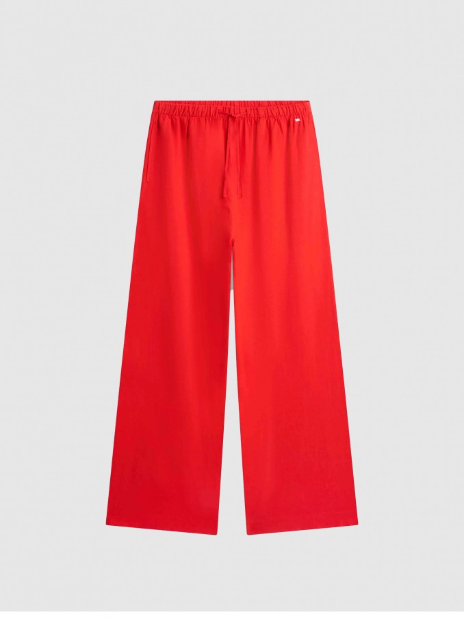 Pants Woman Red Tommy Hilfiger