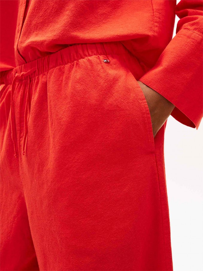 Pants Woman Red Tommy Hilfiger